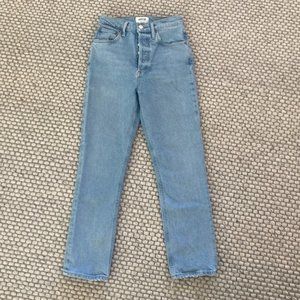 AGolde Riley Crop High Rise Straight 24